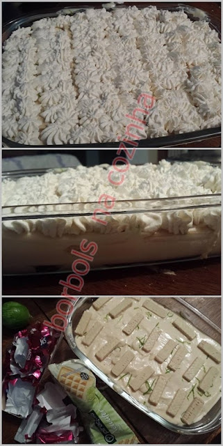Pavê de Limão com Bis frutas vermelhas Pavê de Limão com Bis frutas vermelhas