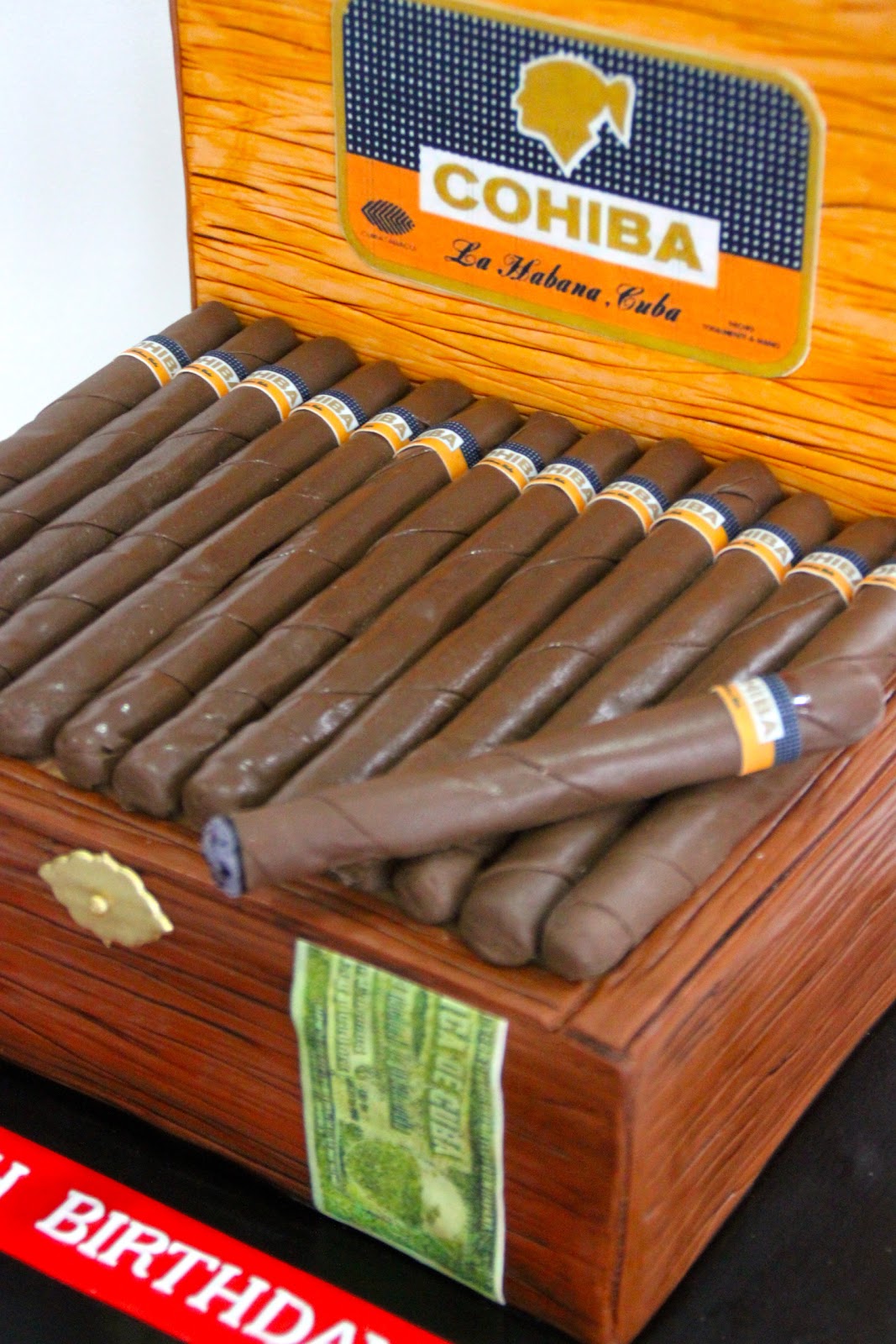 Celebrate with Cake! Cohiba Cigar Box Cake Celebrate with Cake! Cohiba Cigar Box Cake