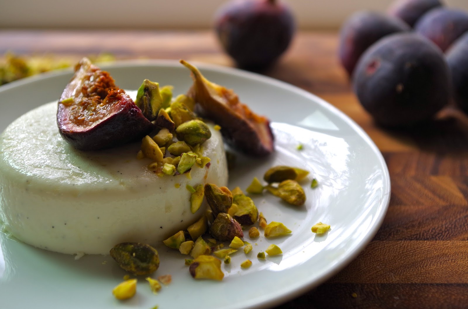 morsels & sauces Goat Cheese Panna Cotta With Roasted Figs