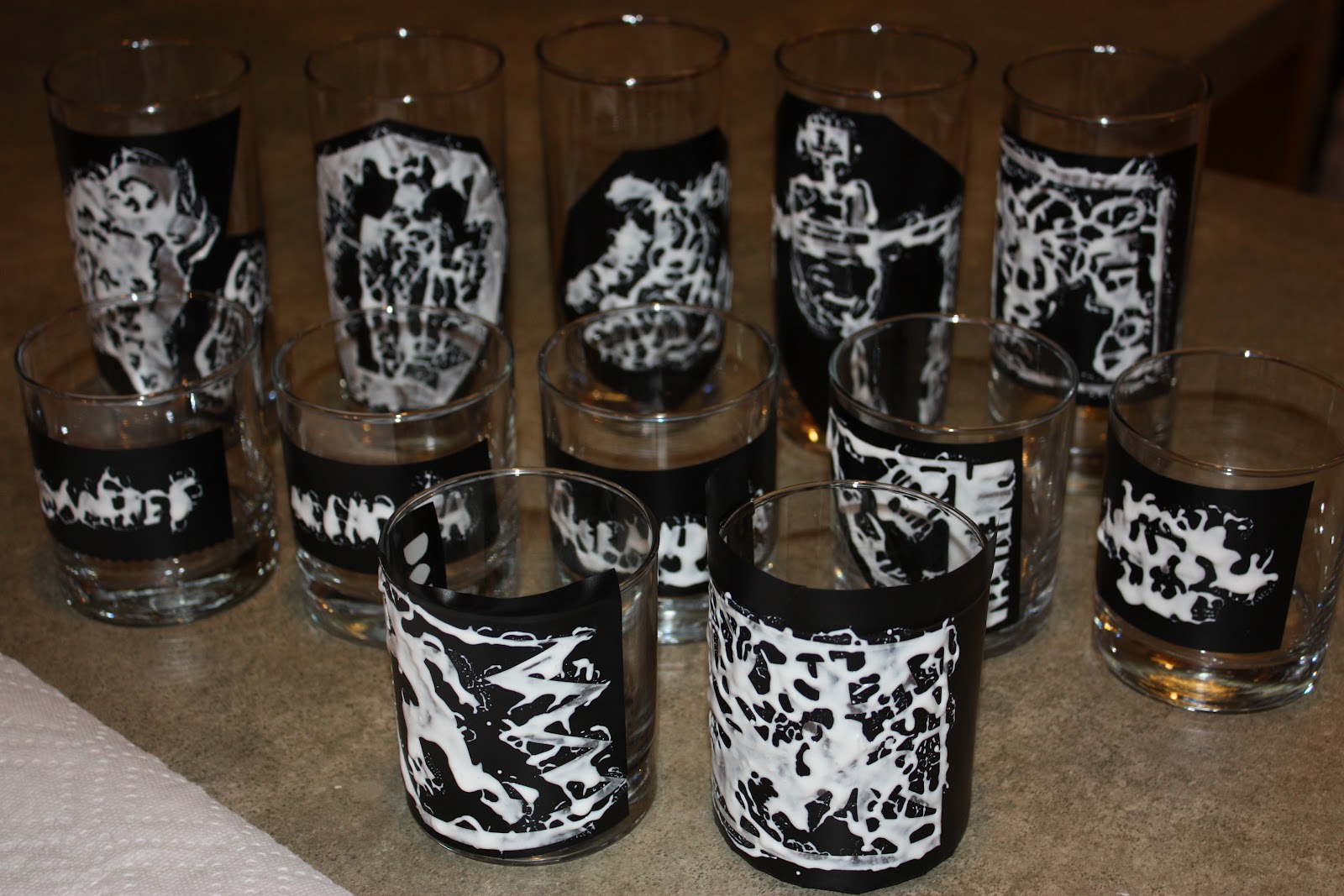 The Super Great Adventure Easy Homemade Custom Etched Drinking Glasses