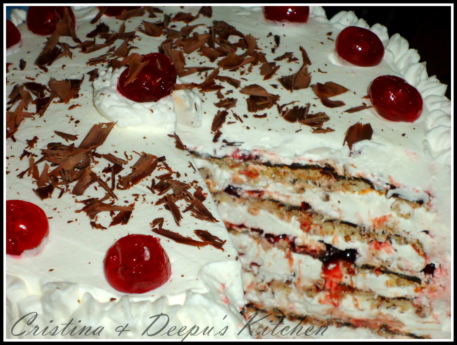 Cristina Deepu S Kitchen Tort Cu Ciocolata Cirese Frisca Si