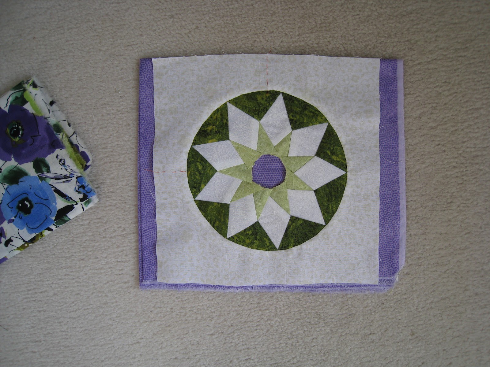 Colvin Kiwi Quilts Block 4 Kansas Sunflower