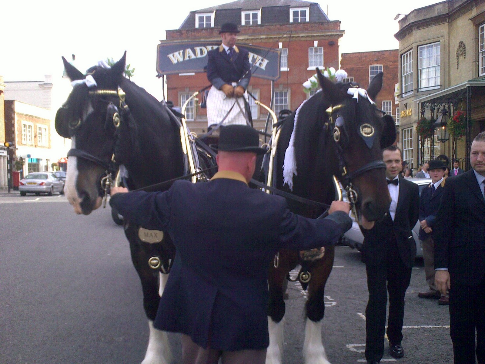 Devizes Days in Words and Pictures 2015 Wadworth's Dray and Shirehorses.