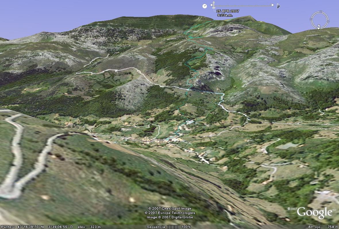 Bicipoli ( cicloviajero ) Porracolina desde Bustablado ( Cantabria )