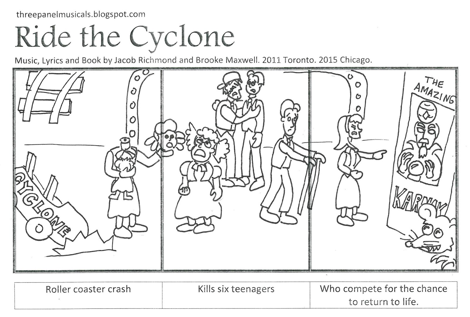 Three Panel Musicals Ride the Cyclone