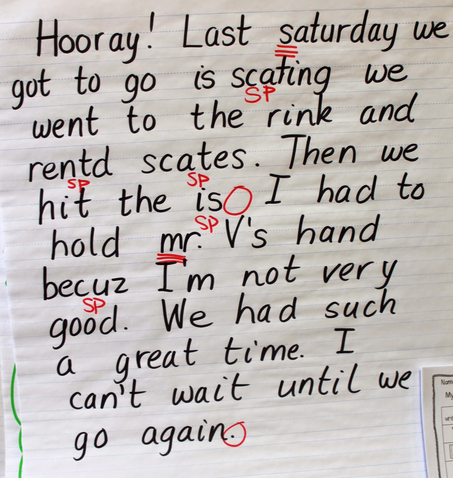 First Grade Wow How's My Writing?