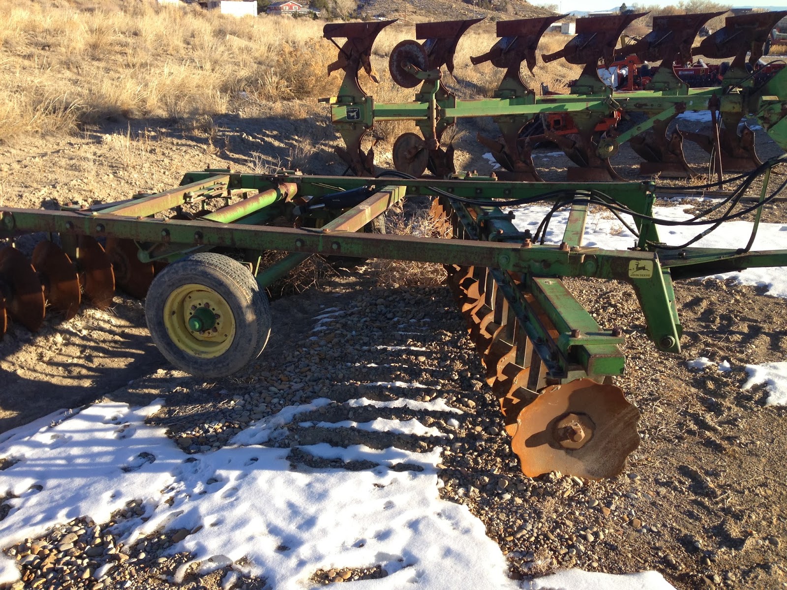 John+Deere+Disc+Axle John Deere Disc 225 12' John Deere offset disk with hydro lift wheels ...