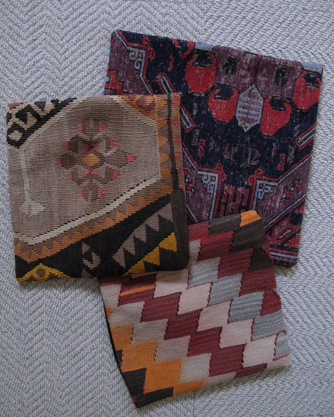 Christie Chase bentwood kilim seat cover