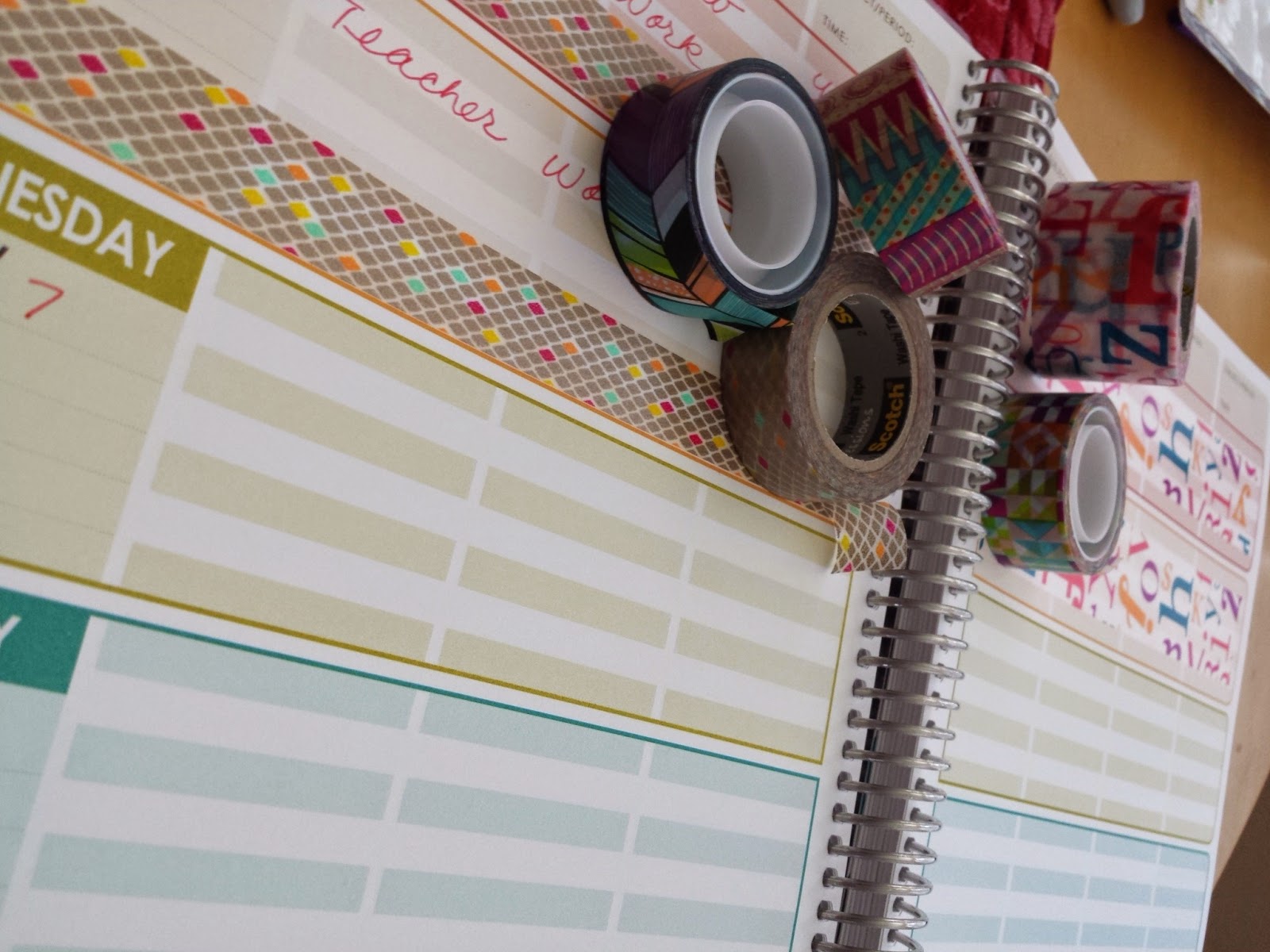 scotch expressions tape, Erin condren Life planner