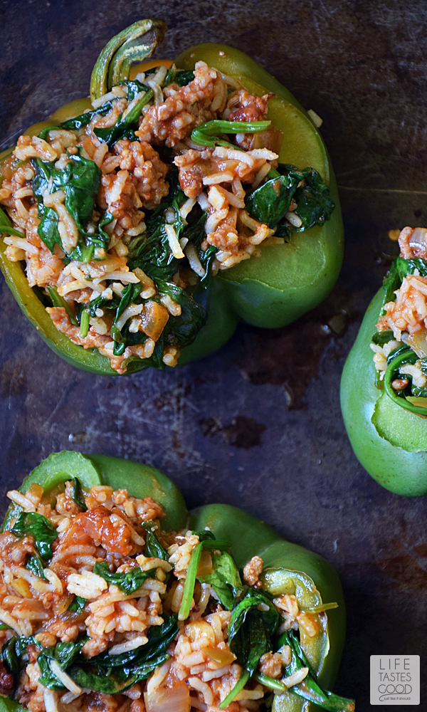 Stuffed Green Peppers Recipe Life Tastes Good