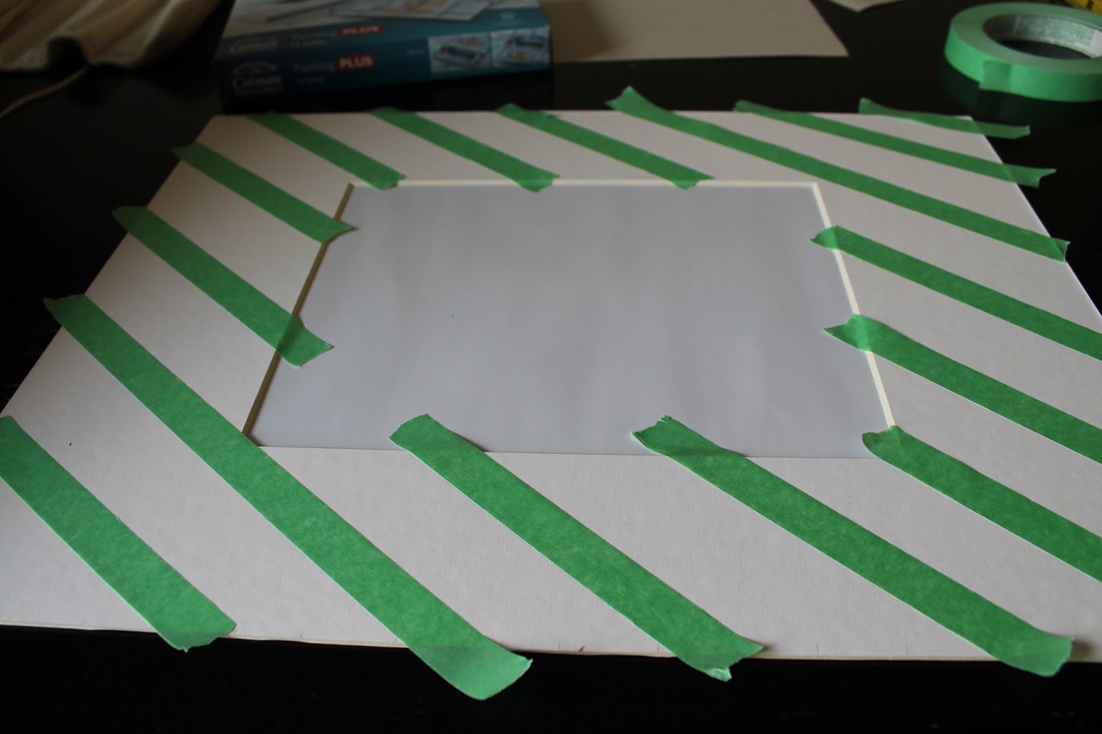 Freshly Completed Kid Painted Mats for Frames