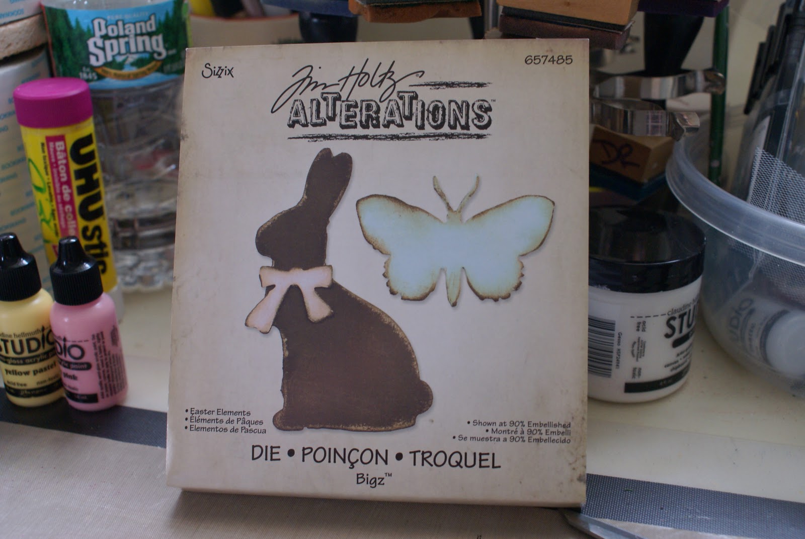 Deb's Inspiration Shrink plastic bunnies