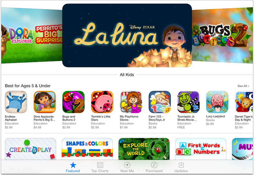 Apple Launched New Category in App Store for Kids Apps Educational Technology and Mobile Learning