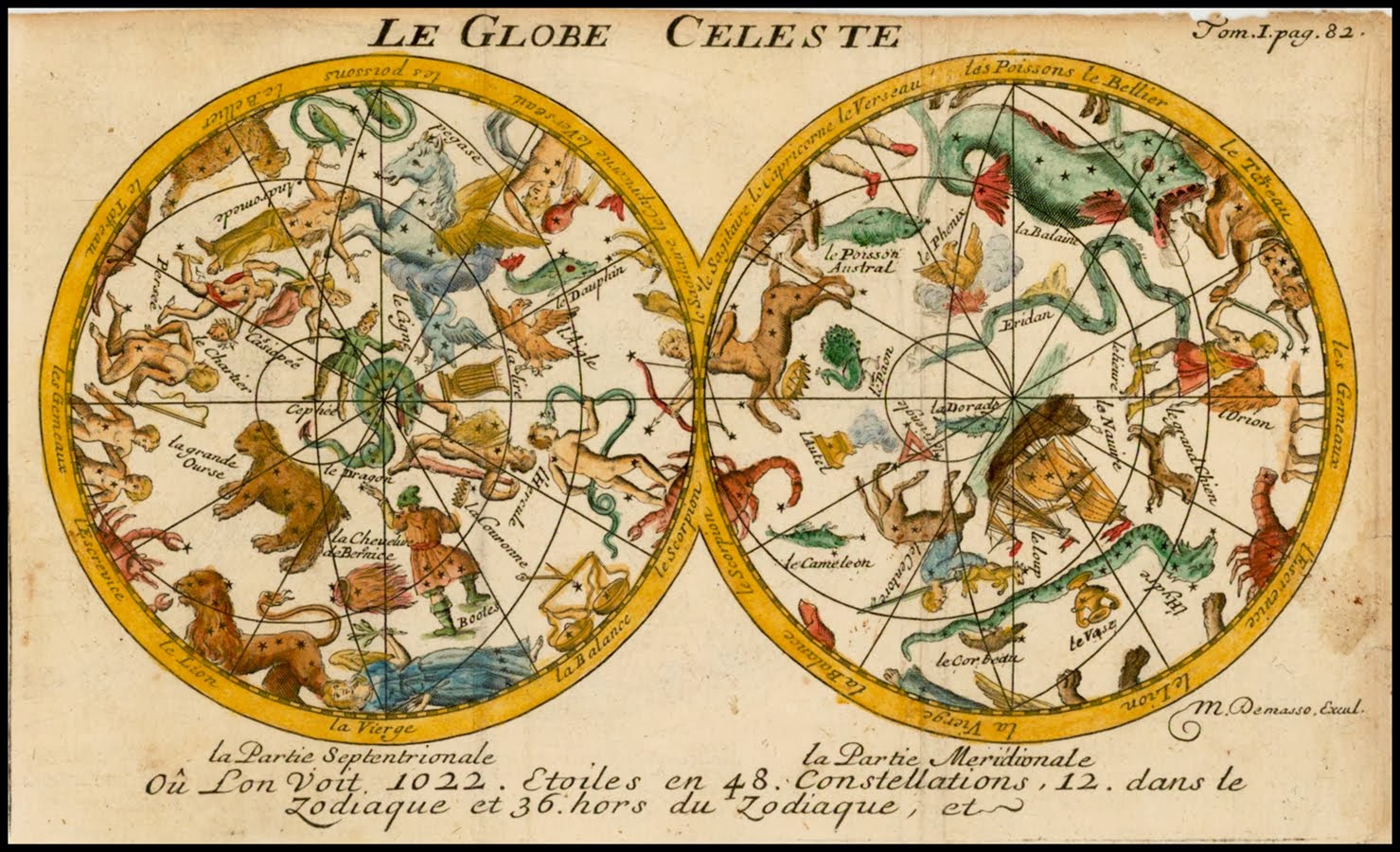 Title: Le Globe Celeste  Map Maker: Pherotee De La Croix