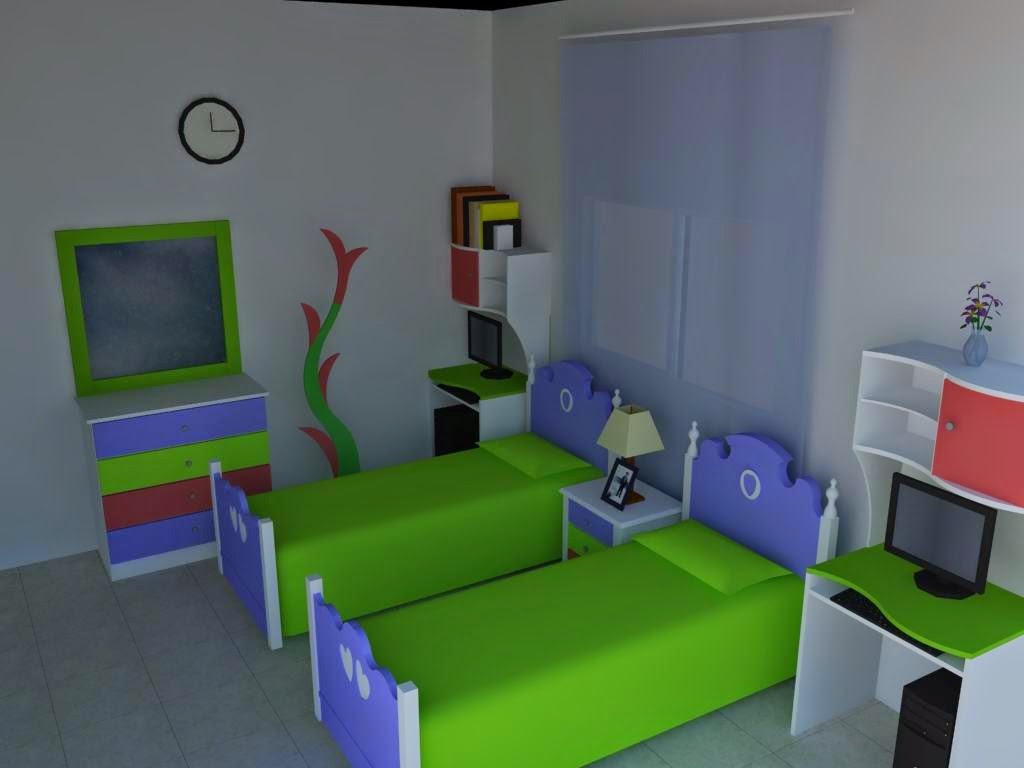 AMER Designer تصميم غرفة نوم صبايا (شبابية) AMER Designer تصميم غرفة نوم صبايا (شبابية)