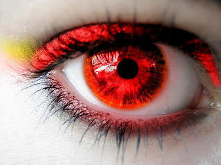 girl Eyes images red