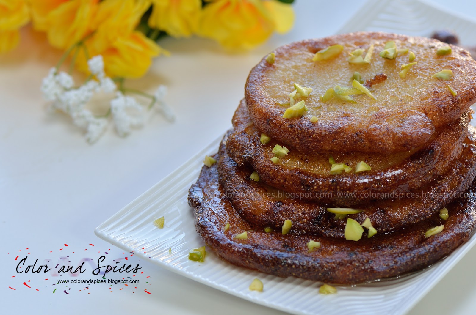Color and Spices Malpua...Indian sweet pancakes