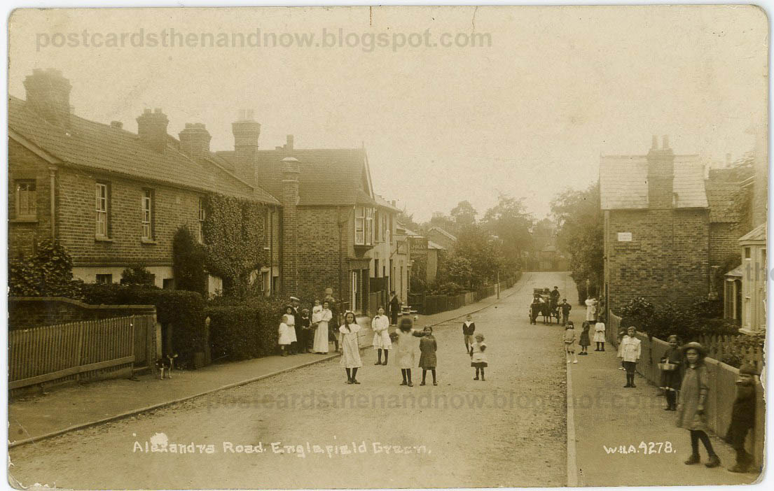 Postcards Then and Now Englefield Green, Surrey, Alexandra Road c1914