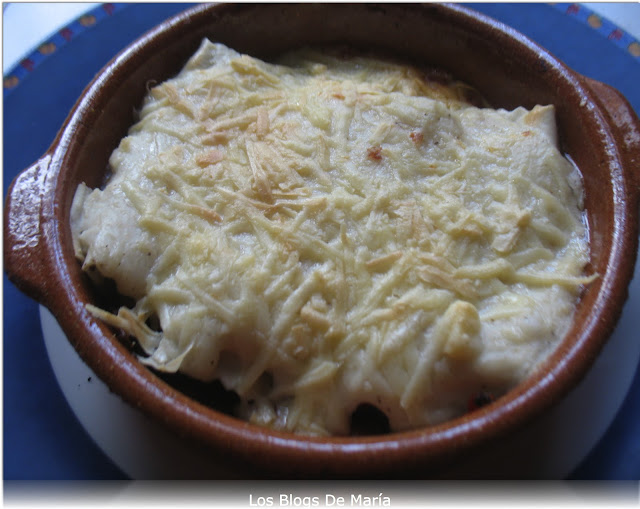 Canelones de morcilla de verduras