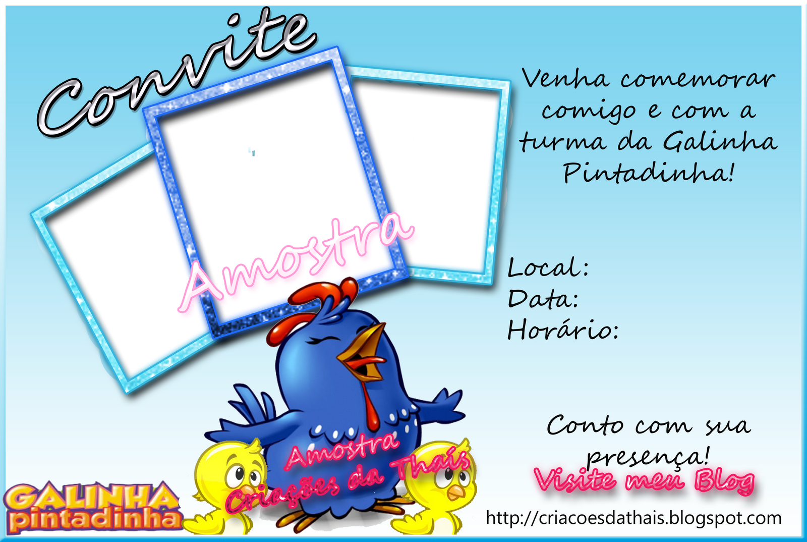 Convite De Aniversario Da Galinha Pintadinha Convite De Aniversario Da Galinha Pintadinha
