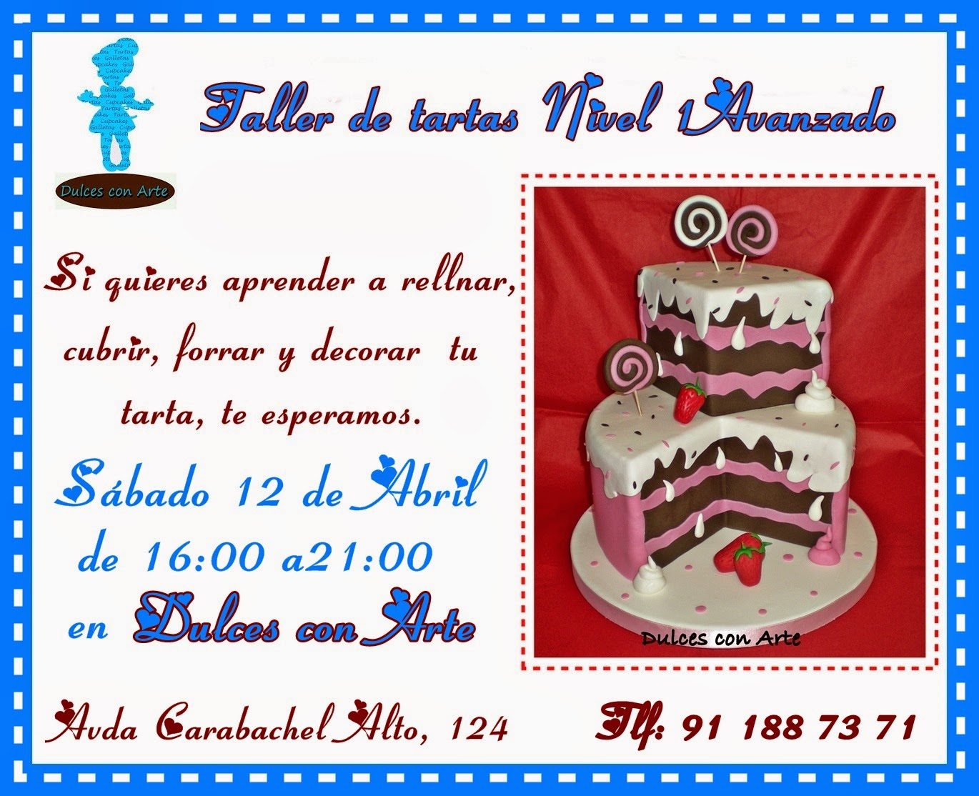 Curso de Tartas Fondant. Nivel Inicio