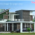 Luxury house elevation with detached car garage