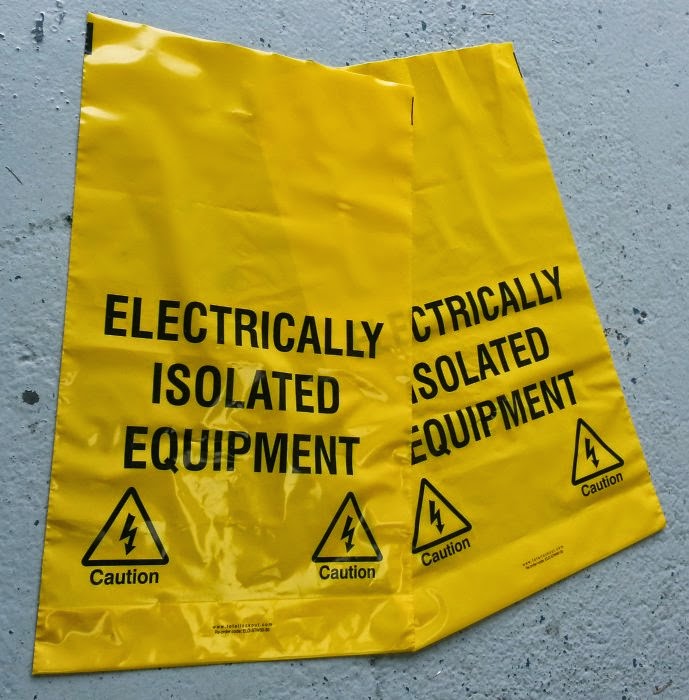 Total Lockout Blog Electric Cable Bags used for identifying live cable