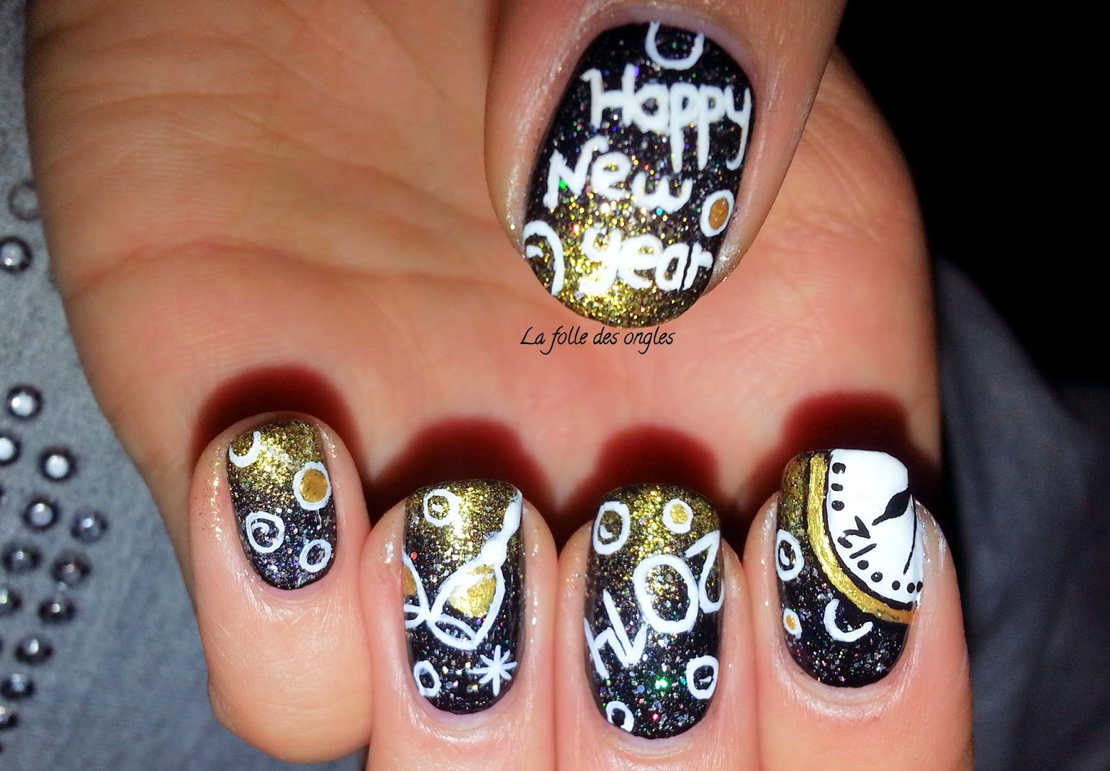 La folle des ongles Nouvel an 2014