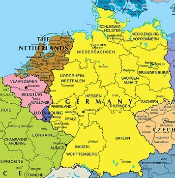 Deutsch Provinz Karte