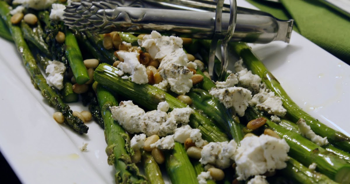 Toronto Bites Roasted Asparagus Salad with Chevre and Honey