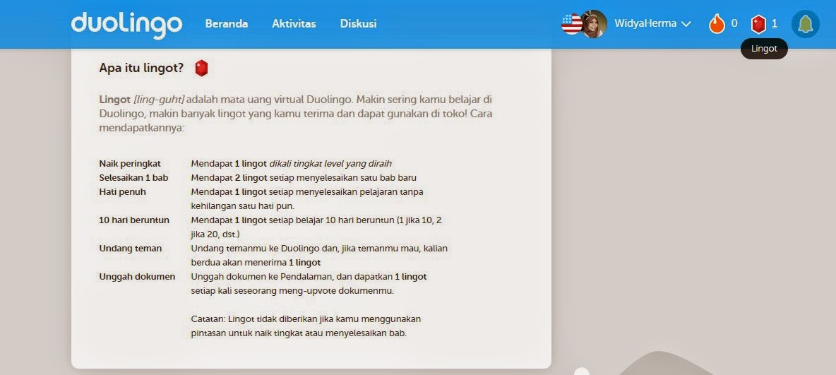 Lingot, Uang Virtual di Duolingo. Kursus Bahasa Inggris Gratis via Online Lingot, Uang Virtual di Duolingo. Kursus Bahasa Inggris Gratis via Online