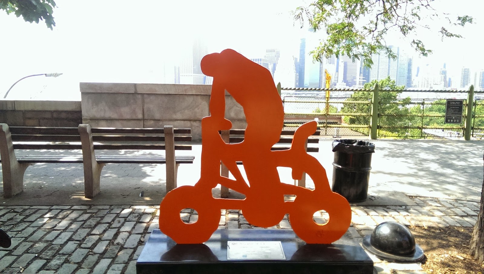 Las Bicicletas Art Work in Brooklyn Heights