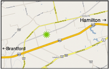 Map to our Location