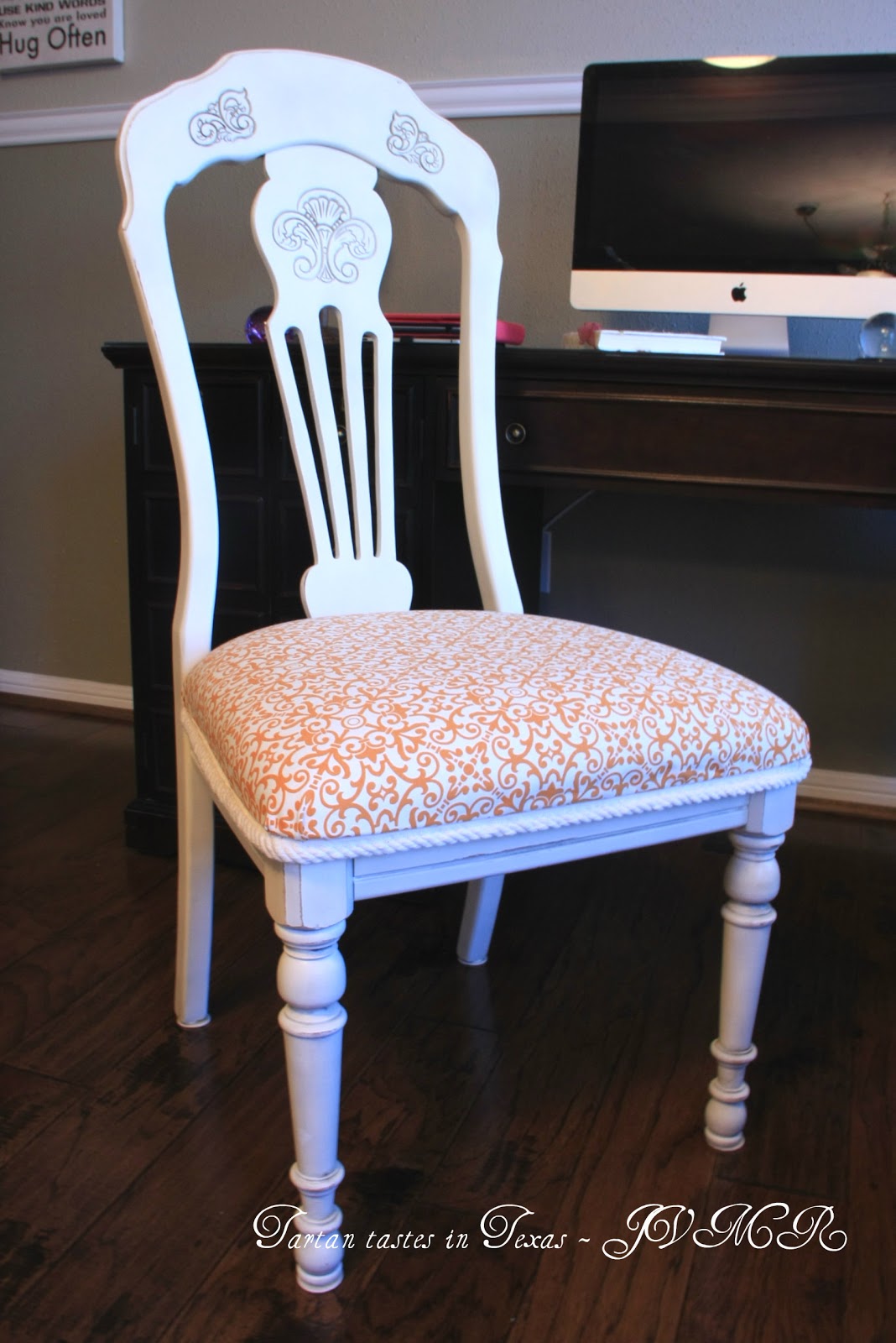 Tartan Tastes in Texas Wordless Weekend DIY Dining Chair Makeover