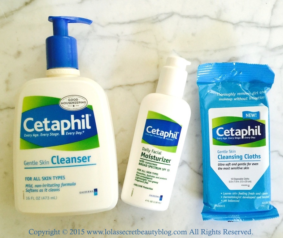 lola's secret beauty blog Cetaphil Cleansers & Moisturizers for the