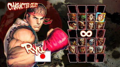 Street Fighter IV character select screen