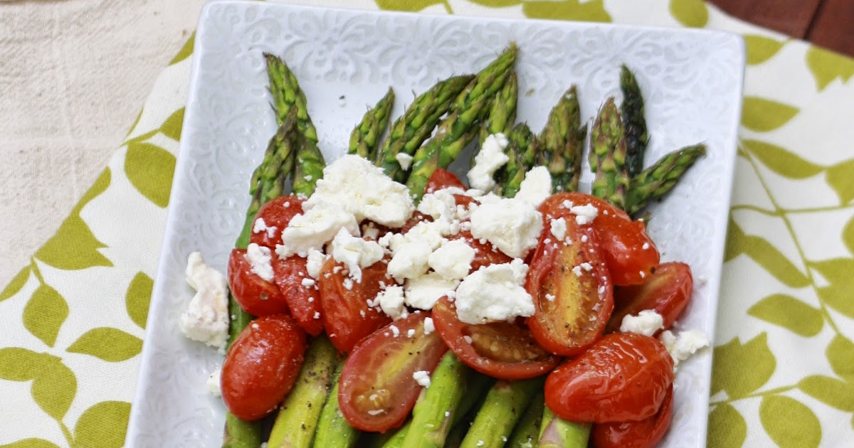 The Sweets Life Asparagus and Tomatoes with Feta
