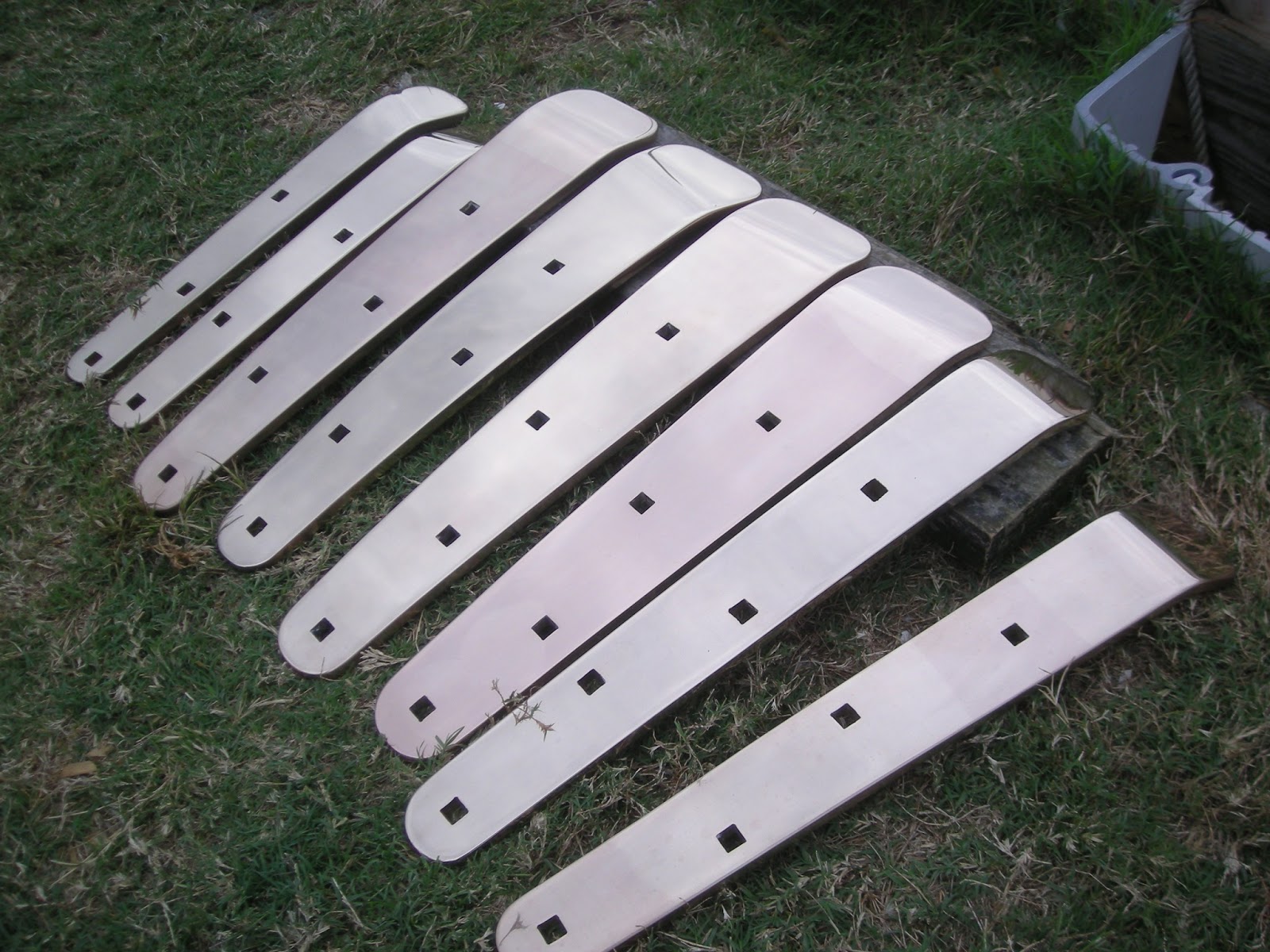 Impetuous Too Brass neck leads to bronze turnbuckles...