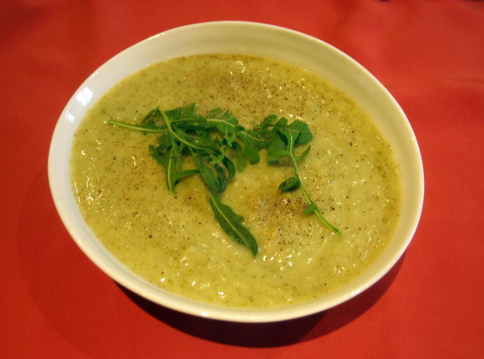 PEBBLE SOUP Rocket Vichyssoise A Cold Summer Soup