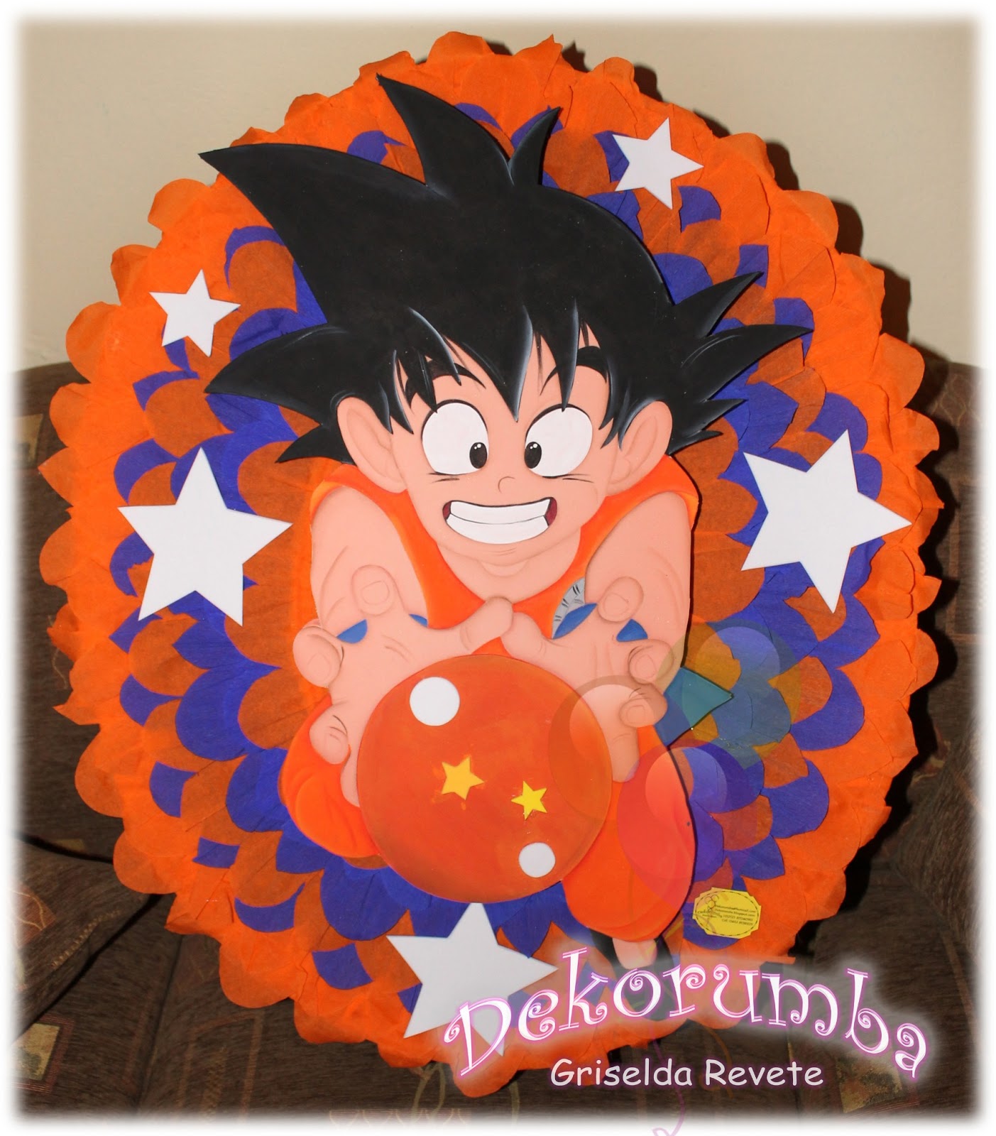 Dekorumba Piñata de Goku Dragón Ball