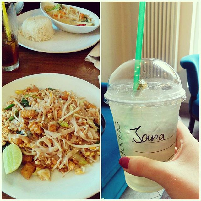 Asiatischse Essen und Starbucks Asiatischse Essen und Starbucks