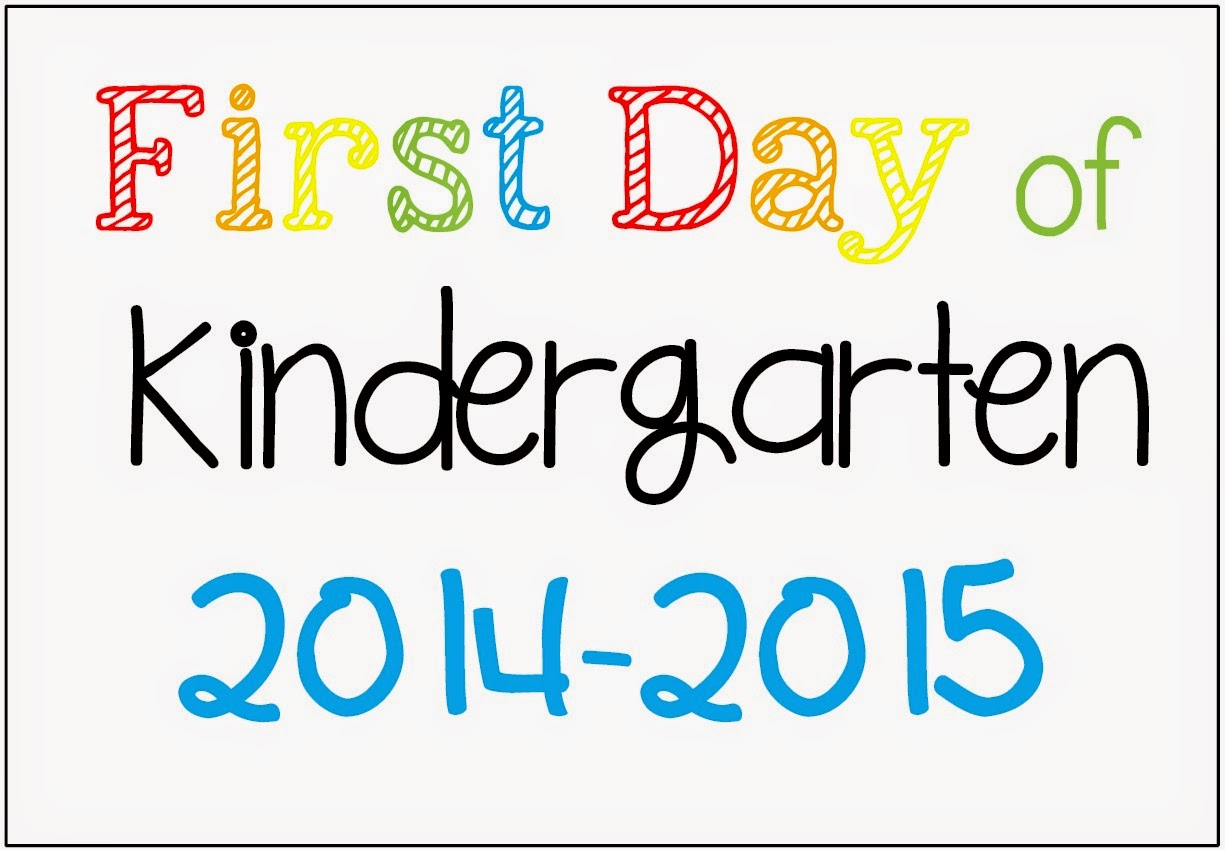 FREE First Day of School Picture Posters 2014-2015