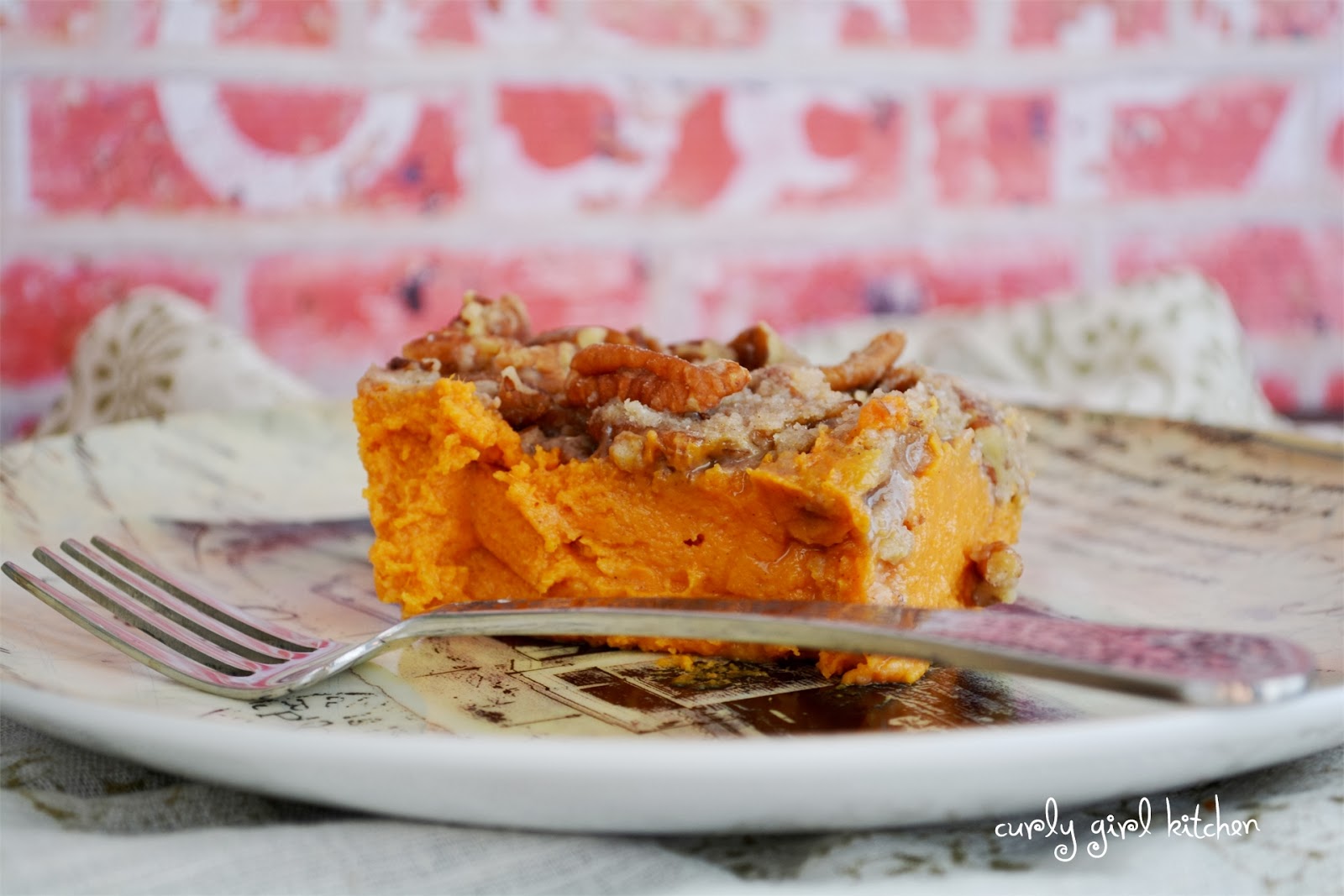 Curly Girl Kitchen Sweet Potato Casserole with Orange Zest and Pecan