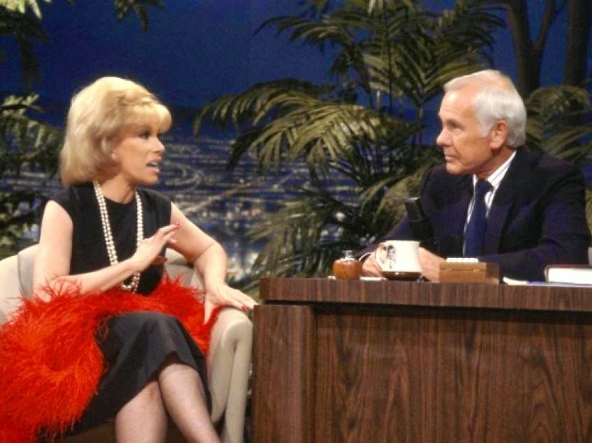 Los Angeles Files Comedienne JOAN RIVERS with JOHNNY CARSON