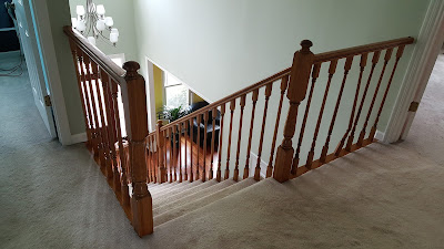 Staircase Treads, Posts, Railings n Balusters Renovation - Piscataway, NJ (1)