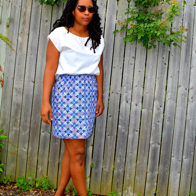 what to wear with an ankara skirt