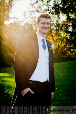 Portrait of Groom in tuxedo