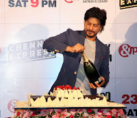 Shah rukh khan and Rohit shetty at Zee Tv's Success Party For Chennai Express