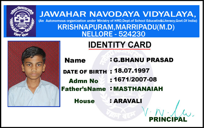 Batch Id Card