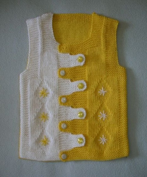 Yeni Bebek Örgü Yelek Modelleri,, Anlatımlı Bebek Örgü